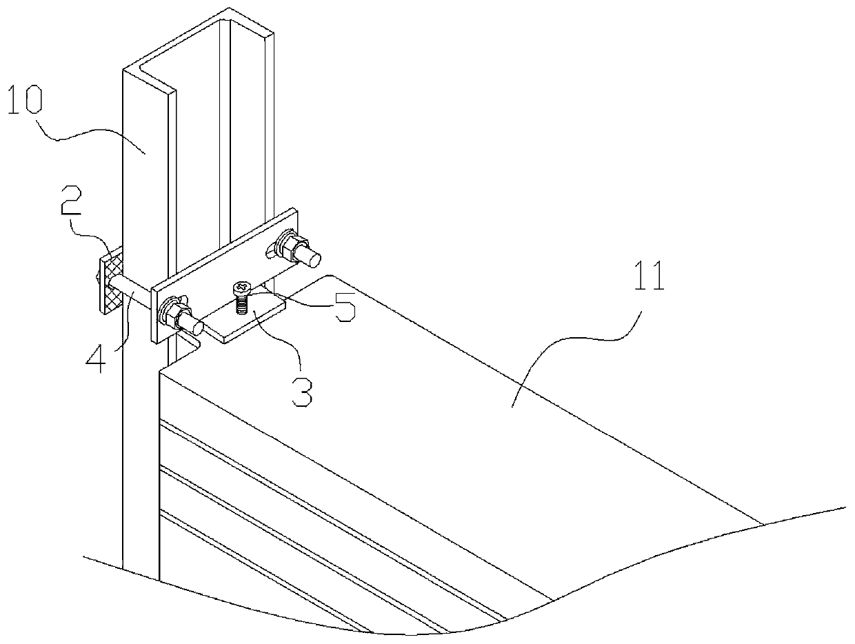 A counterweight pressing device