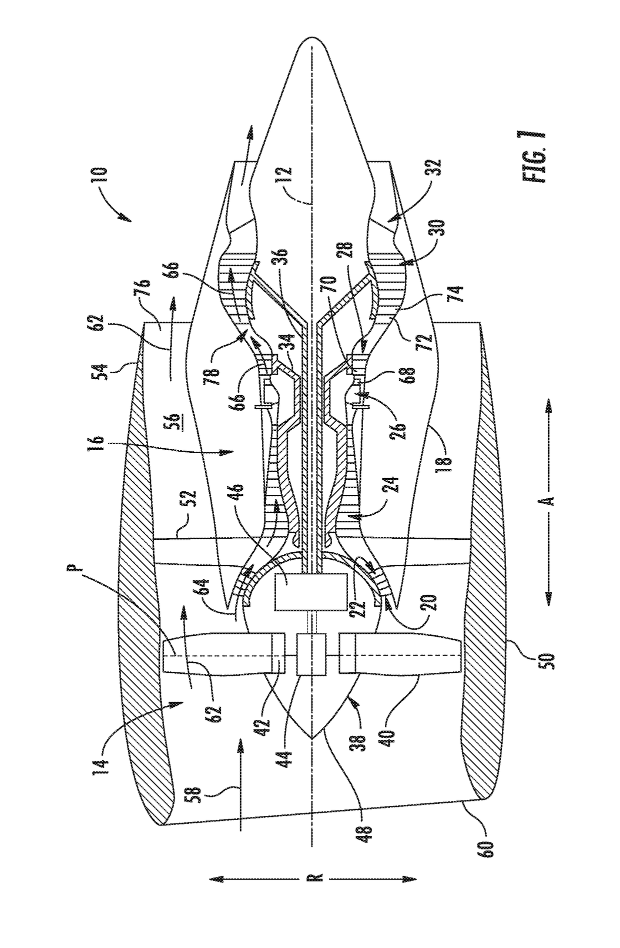 Bleed flow extraction system for a gas turbine engine