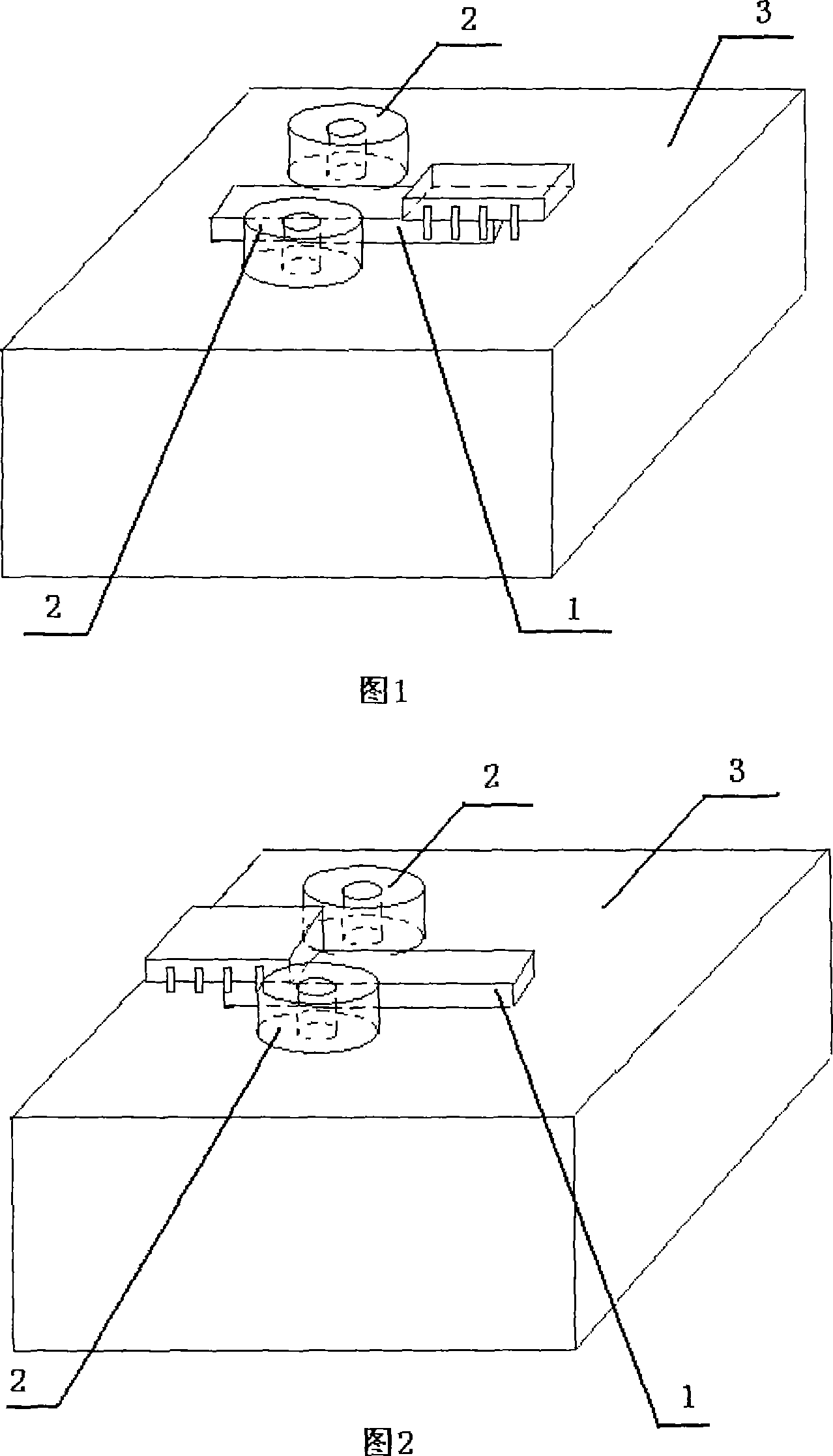 Double array direct insertion integrated pin shaping method and device