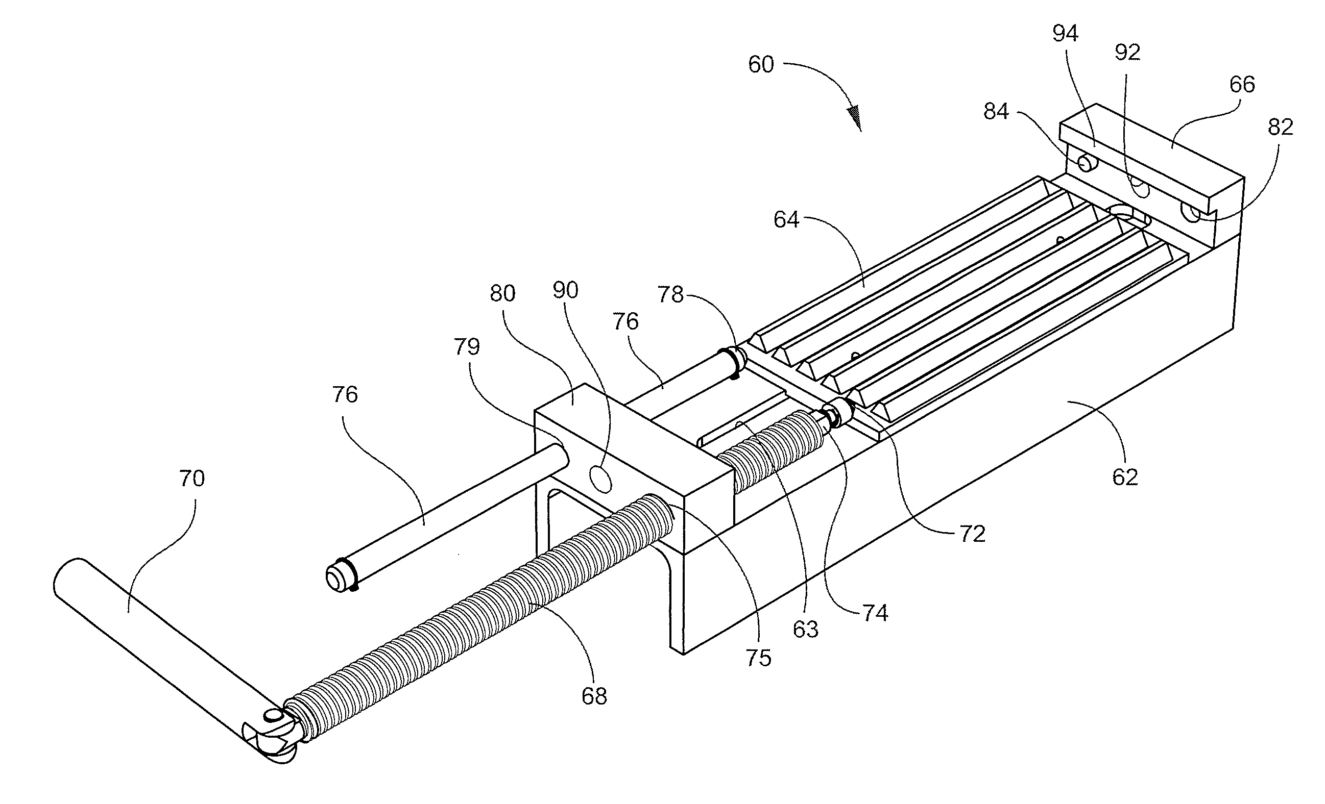 Tool for connecting and disconnecting conveying chain and method