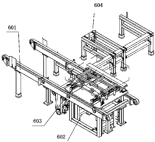 A transformer iron core automatic lamination production device