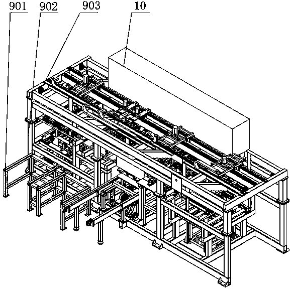 A transformer iron core automatic lamination production device