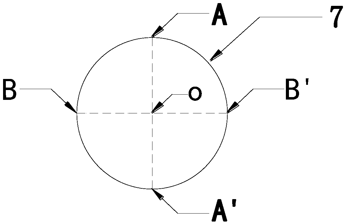 Steep slope surface horizontal displacement test method