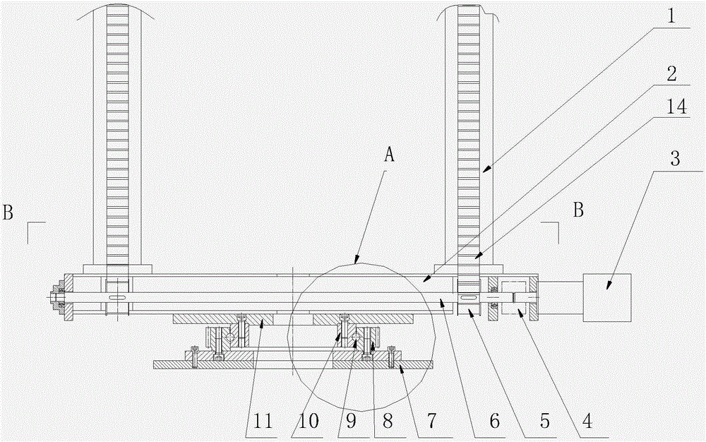 Conveying platform rotating mechanism for underground bicycle garage