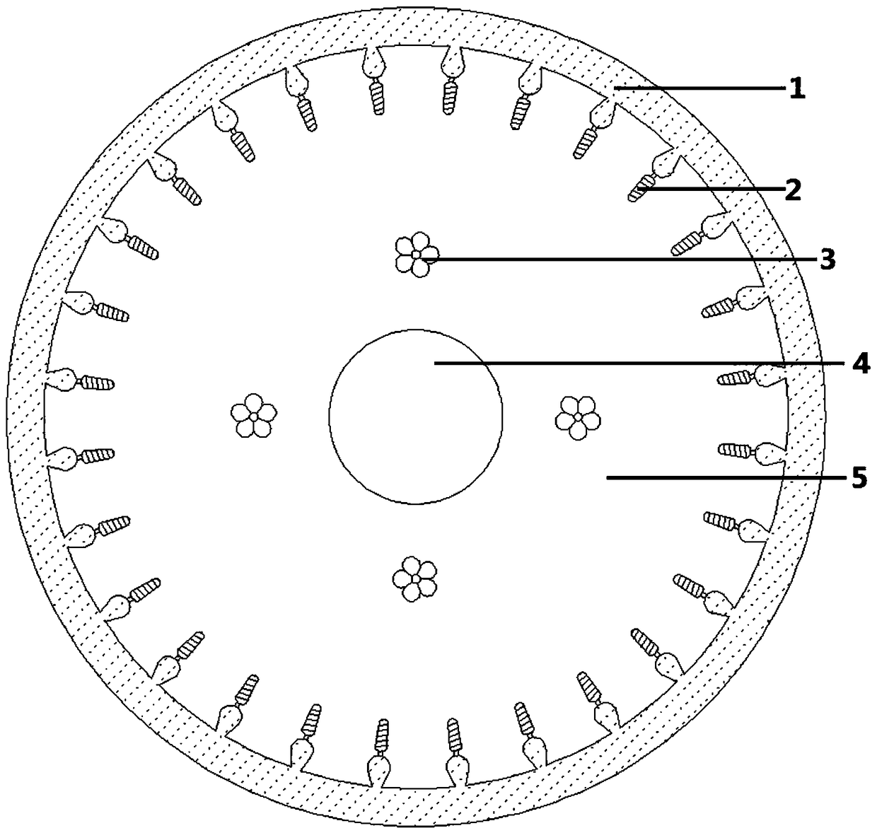 The motor structure in which the sheath and the rotor laminated iron core are combined