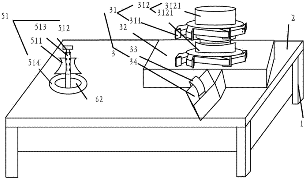 Manufacturing device of antique furniture and manufacturing method thereof