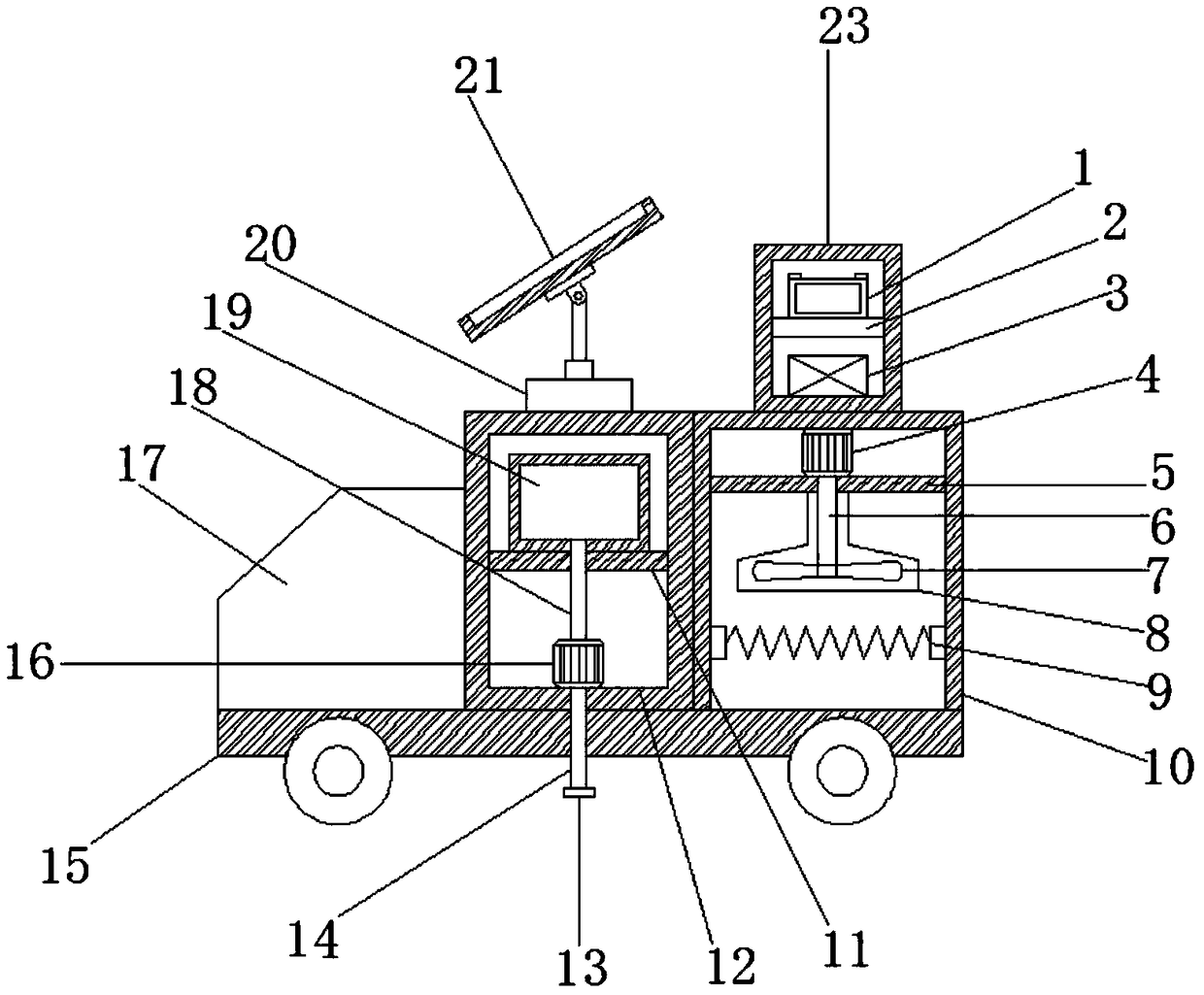 Easy-to-move pavement drying device for road engineering construction