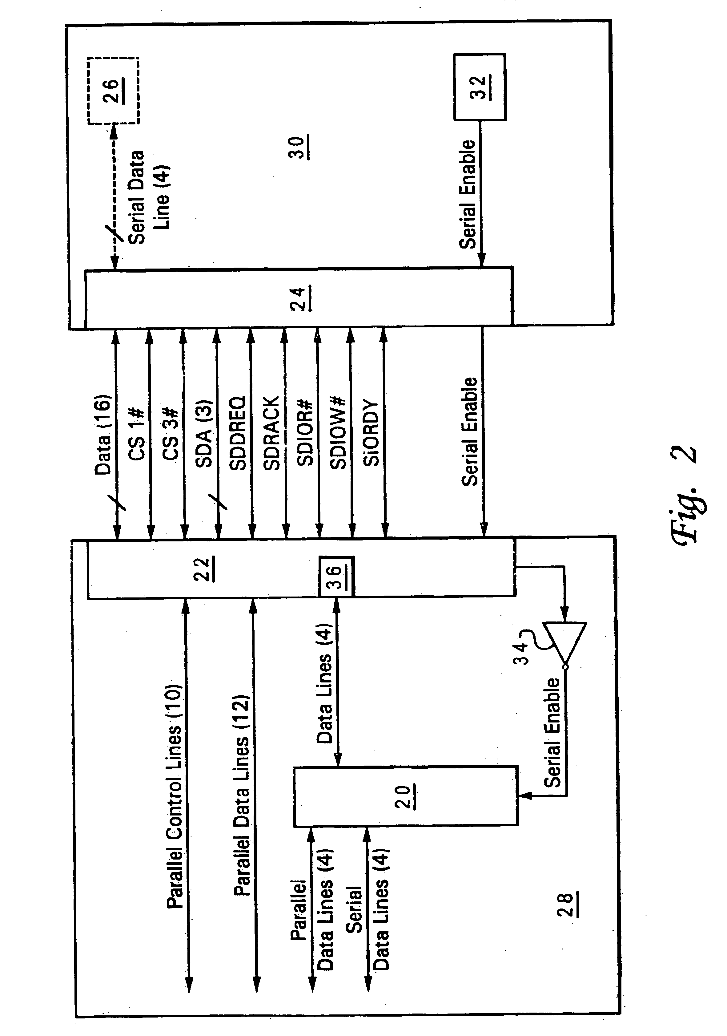 System for supporting both serial and parallel storage devices on a connector