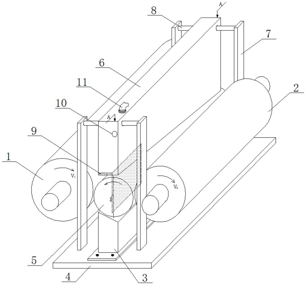 Centerless grinding machine for tungsten-steel rod diameter processing