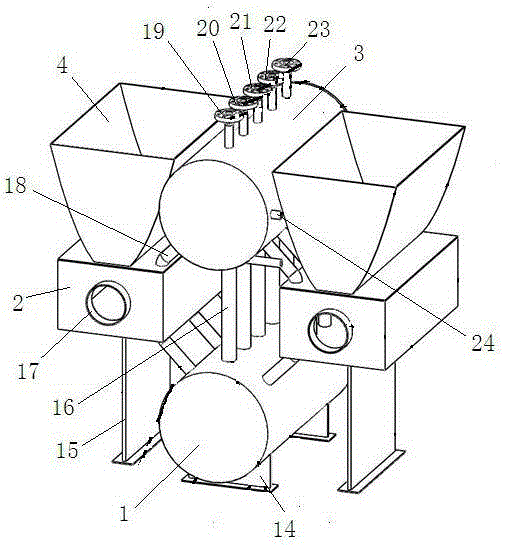 Compound parabolic solar concentration type molten salt steam generator