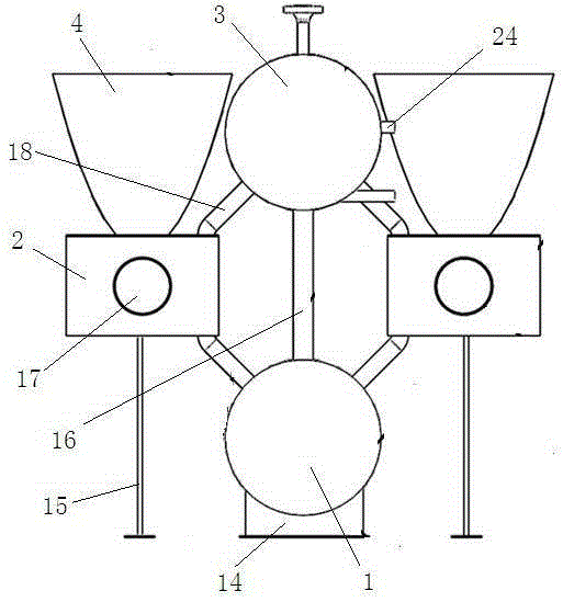 Compound parabolic solar concentration type molten salt steam generator