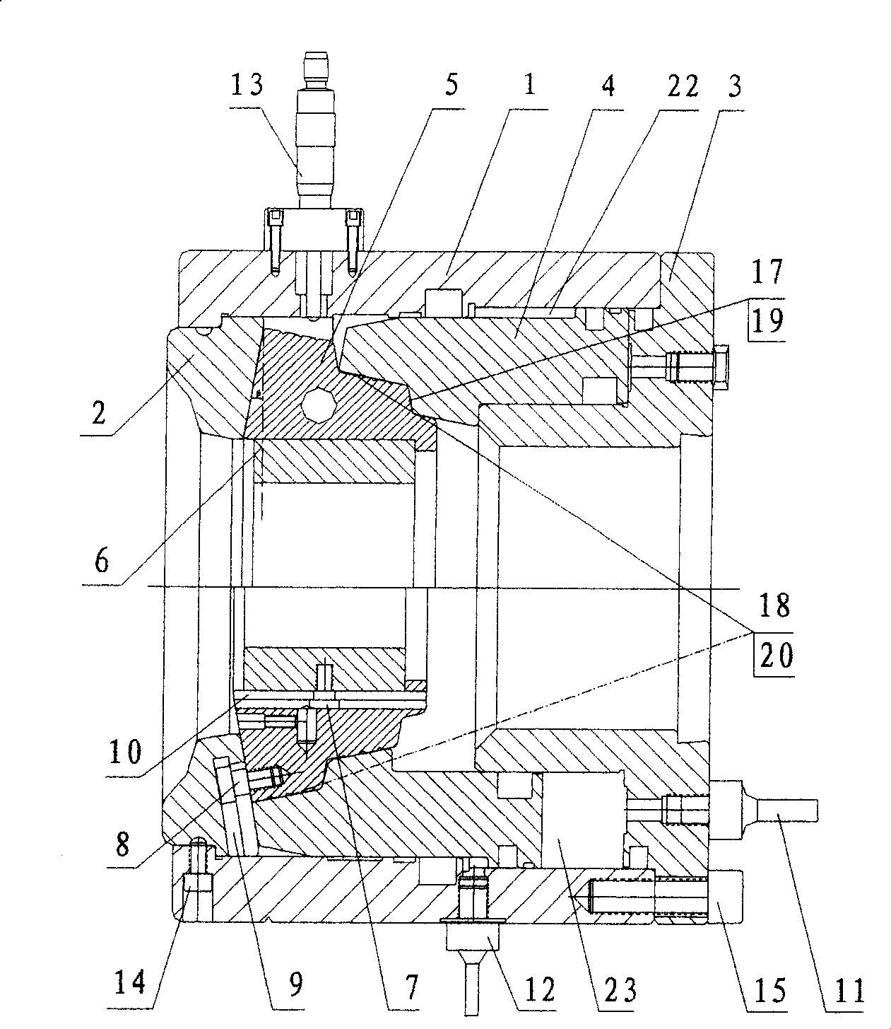 Head of burking machine