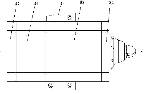 Rotary axis device integrated with pneumatic clamping mechanism for thin-walled pipes