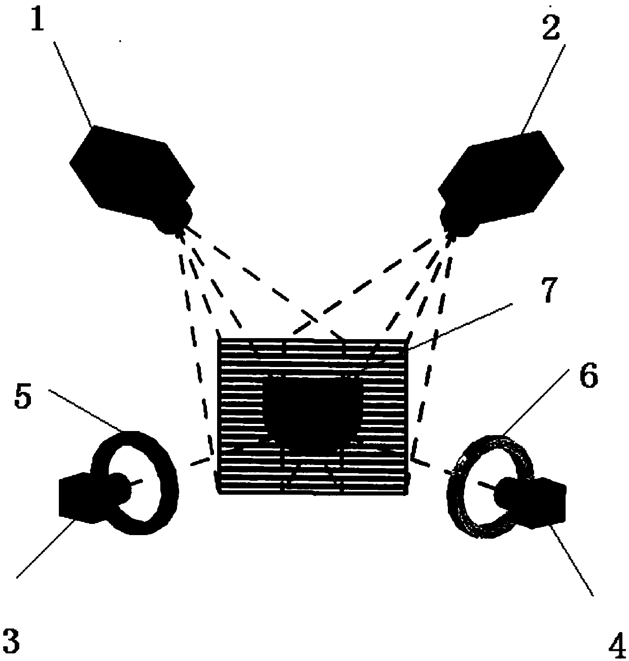 Multi-grating projection binocular vision tongue body surface three-dimensional integral imaging method