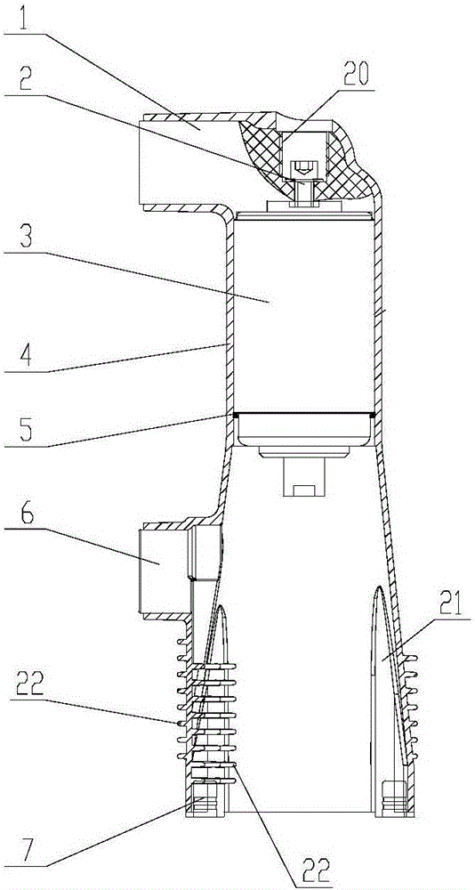 Insulating material for embedded pole, and embedded pole for breaker and preparation method thereof