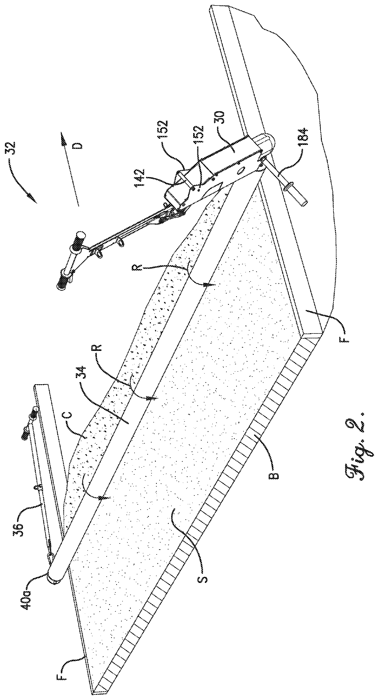 Cordless electrically-powered concrete screed