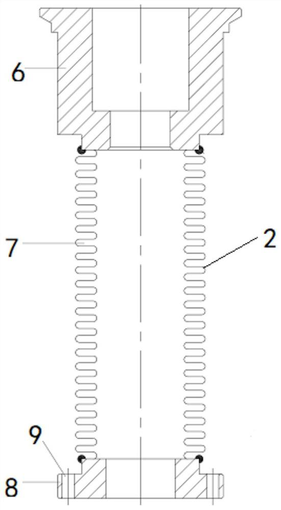 Corrugated pipe valve structure