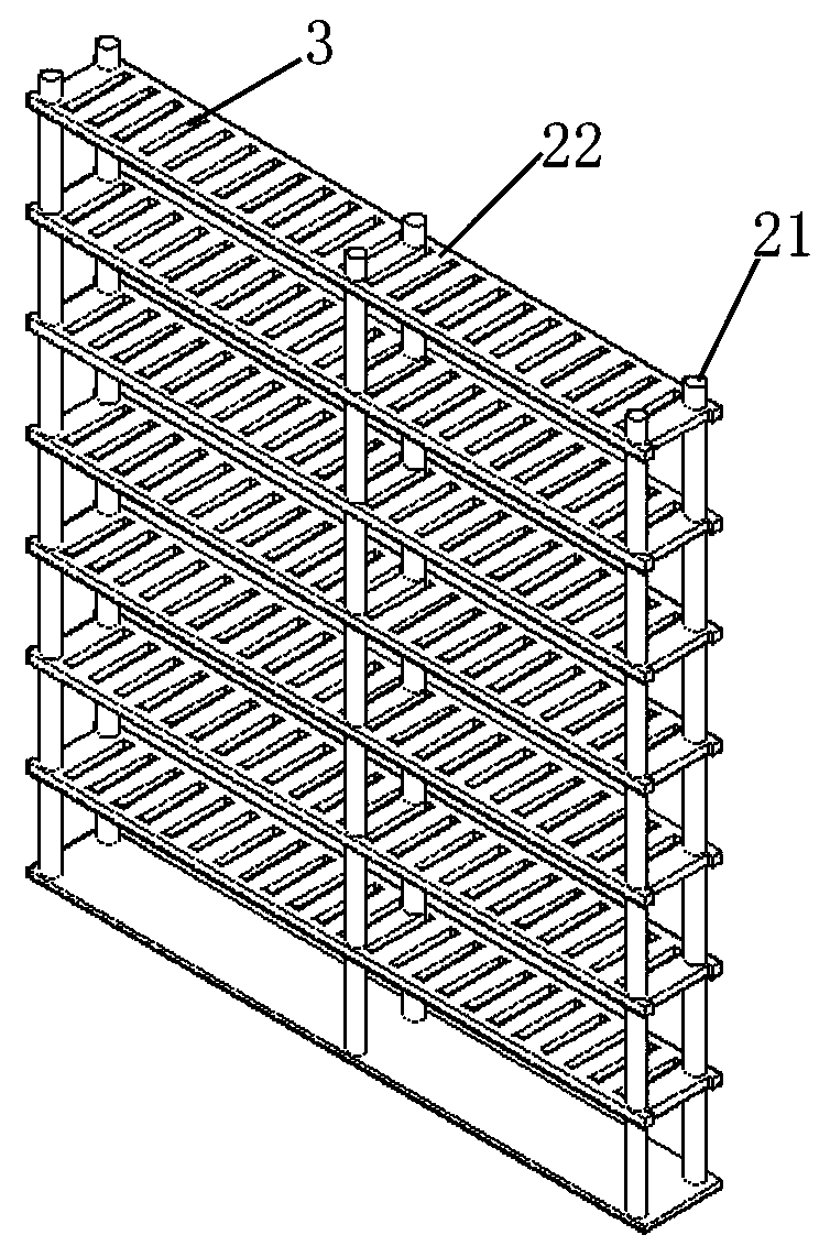 A kind of three-dimensional feeding system used in breeding cockroaches