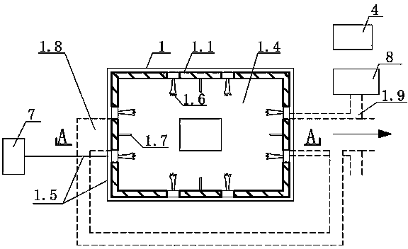 System for testing fire resistance of reinforced concrete plate under effect of boundary restriction by utilizing jack