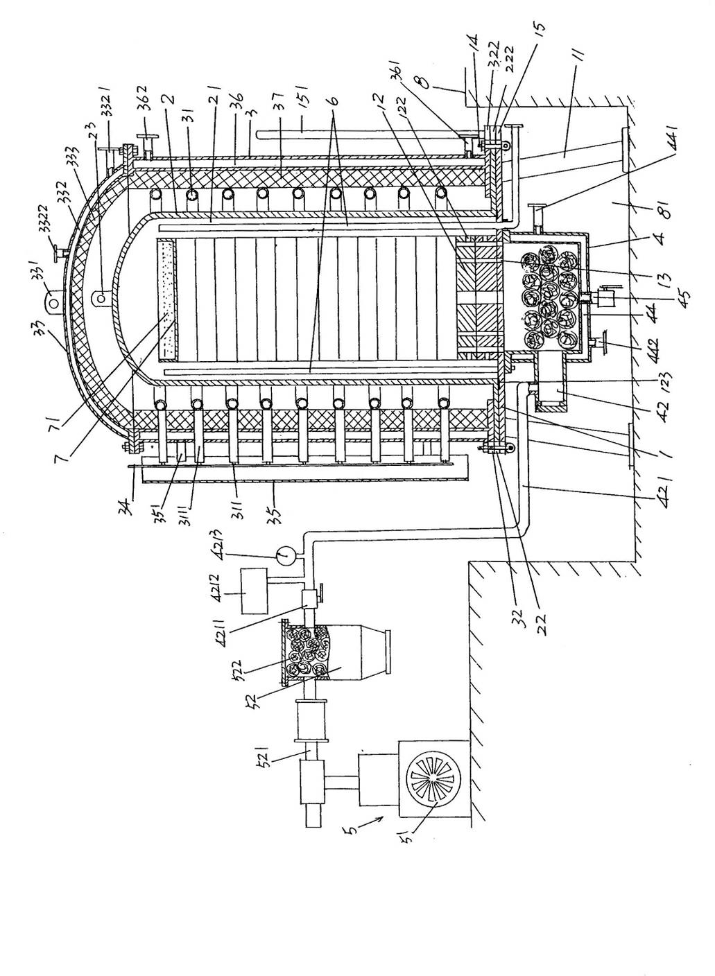 Siphon-type degreasing device and degreasing method thereof