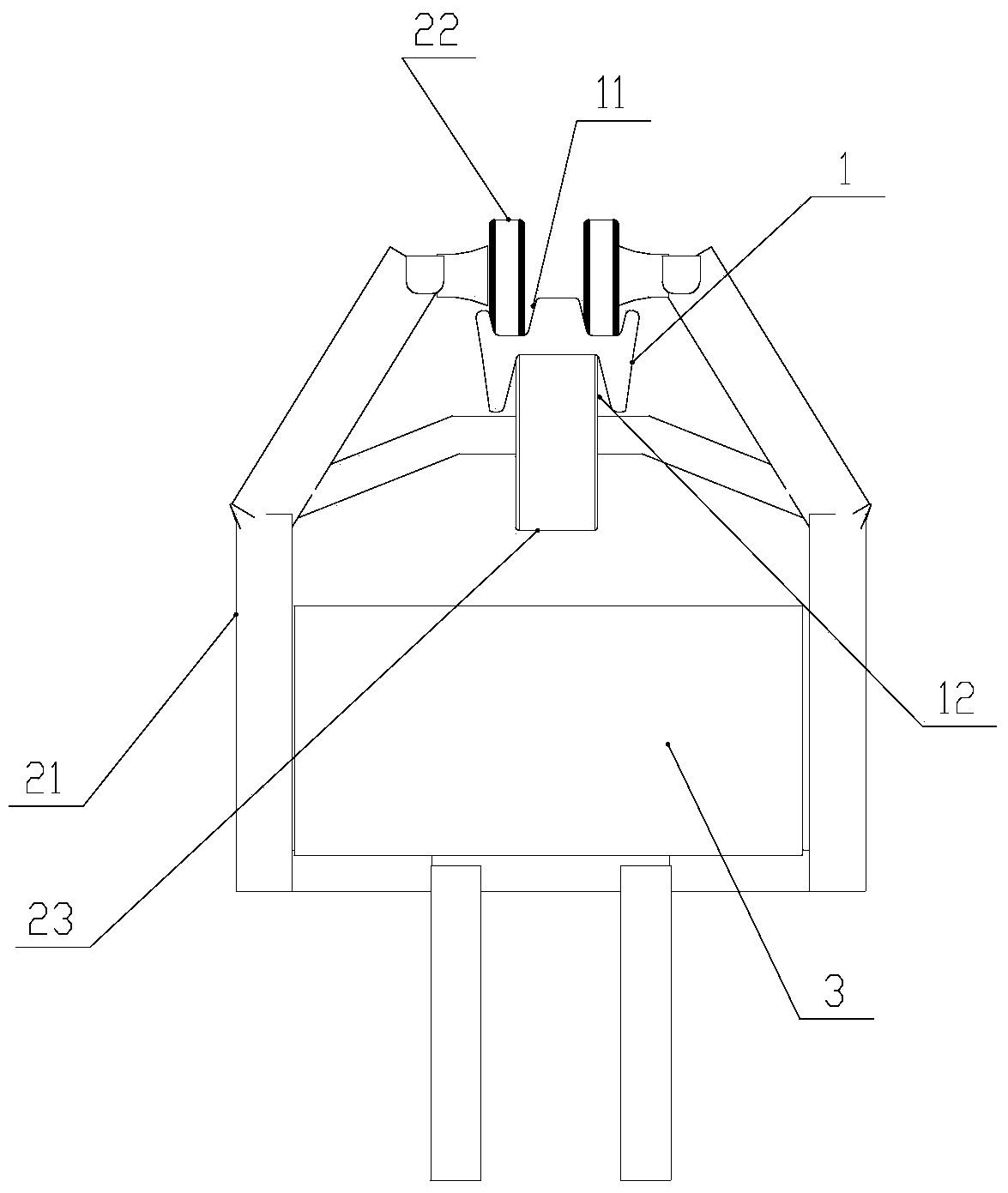 Suspension tunnel disaster prevention rescue and maintenance device