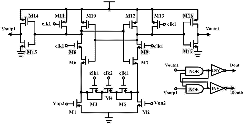 Analog front-end circuit for ECG (Electrocardiograph) signal detection chip