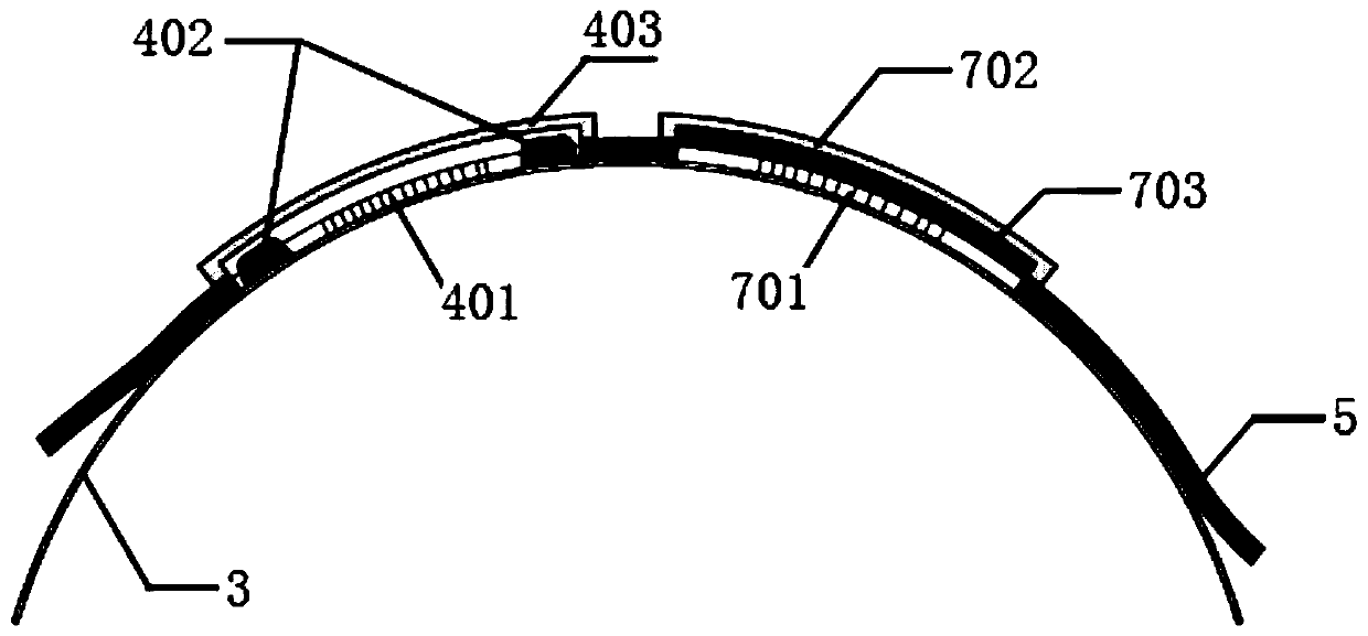 A monitoring device and monitoring method for the stress transfer length of pretensioned prestressed tendons based on optical fiber sensing