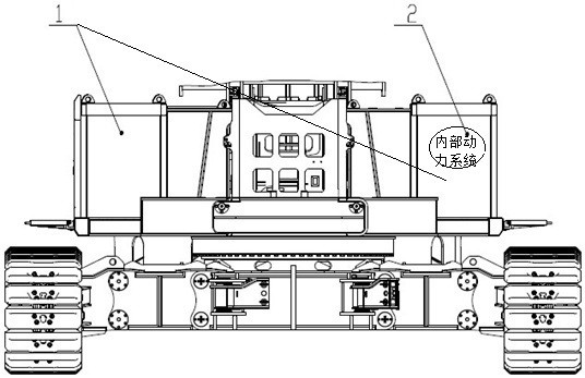 Rotary drilling rig carrying dual-system power station