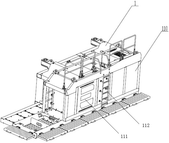 Rotary drilling rig carrying dual-system power station