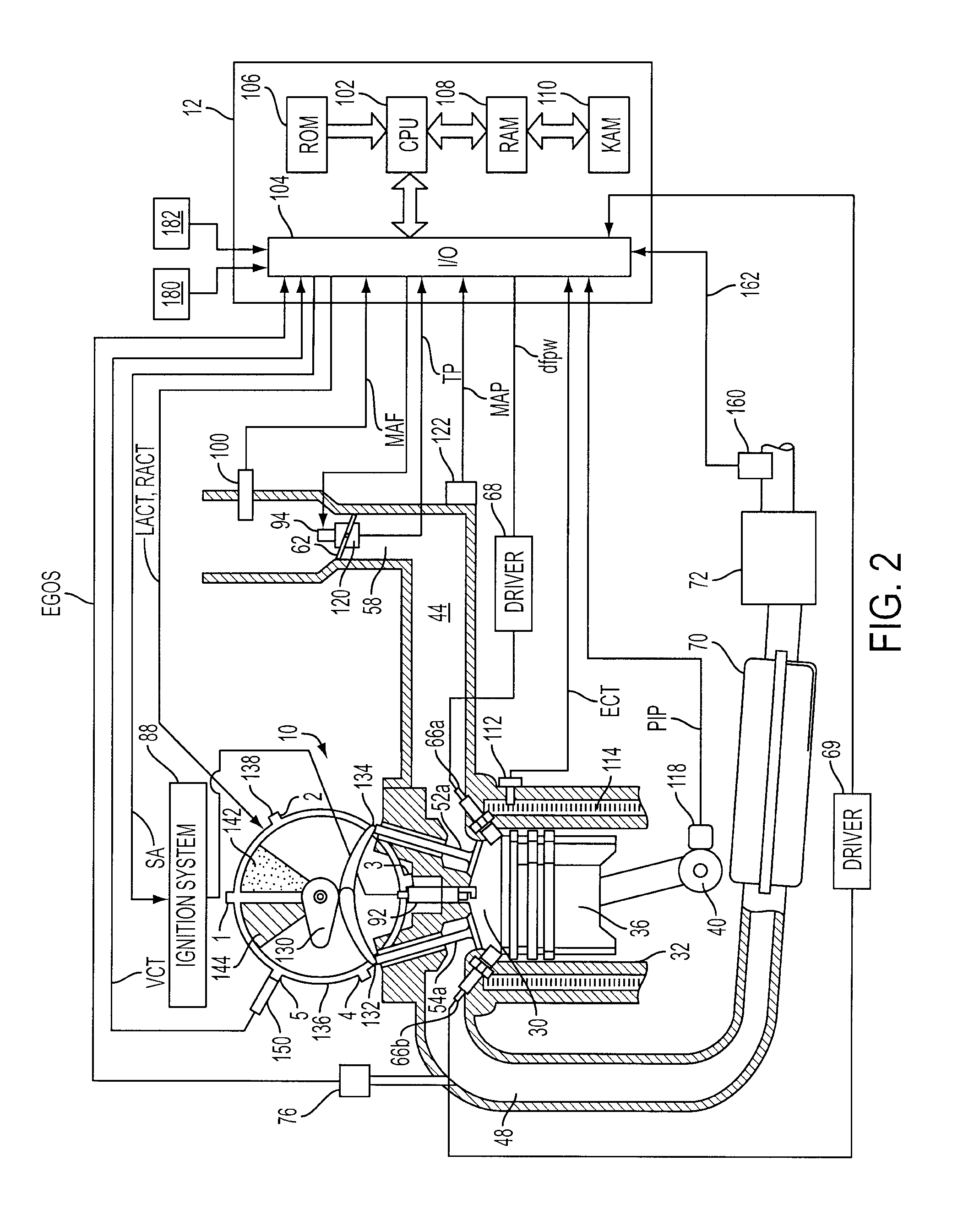 Directly injected internal combustion engine system