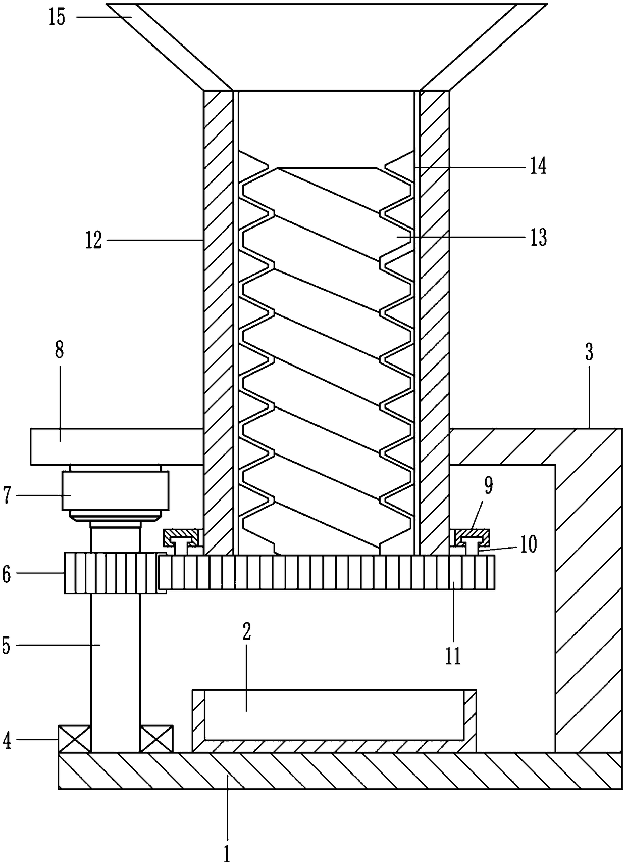 Production device for chili paste for food processing