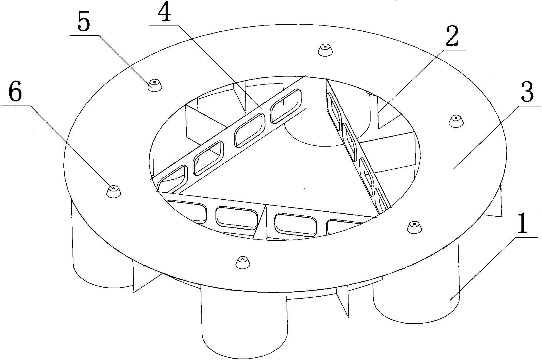 Movable/fixed man-made island cylindrical foundation