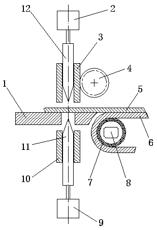 Thin film cutting auxiliary mechanism