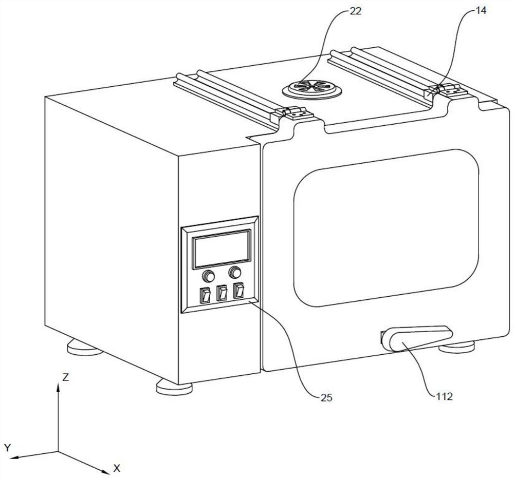 An electrode film oven