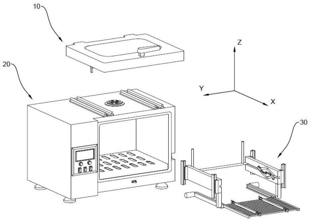 An electrode film oven