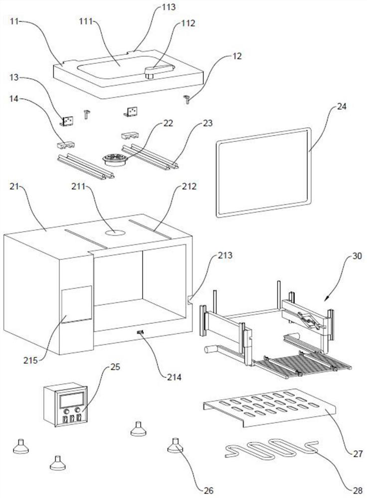 An electrode film oven