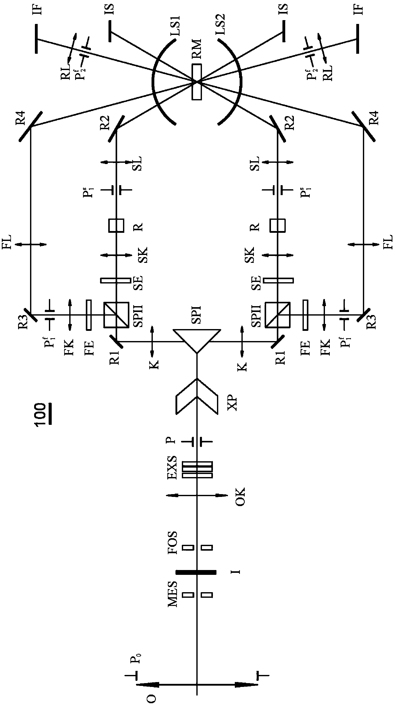 Rotating mirror type microsecond level process time-space information improvement recorder