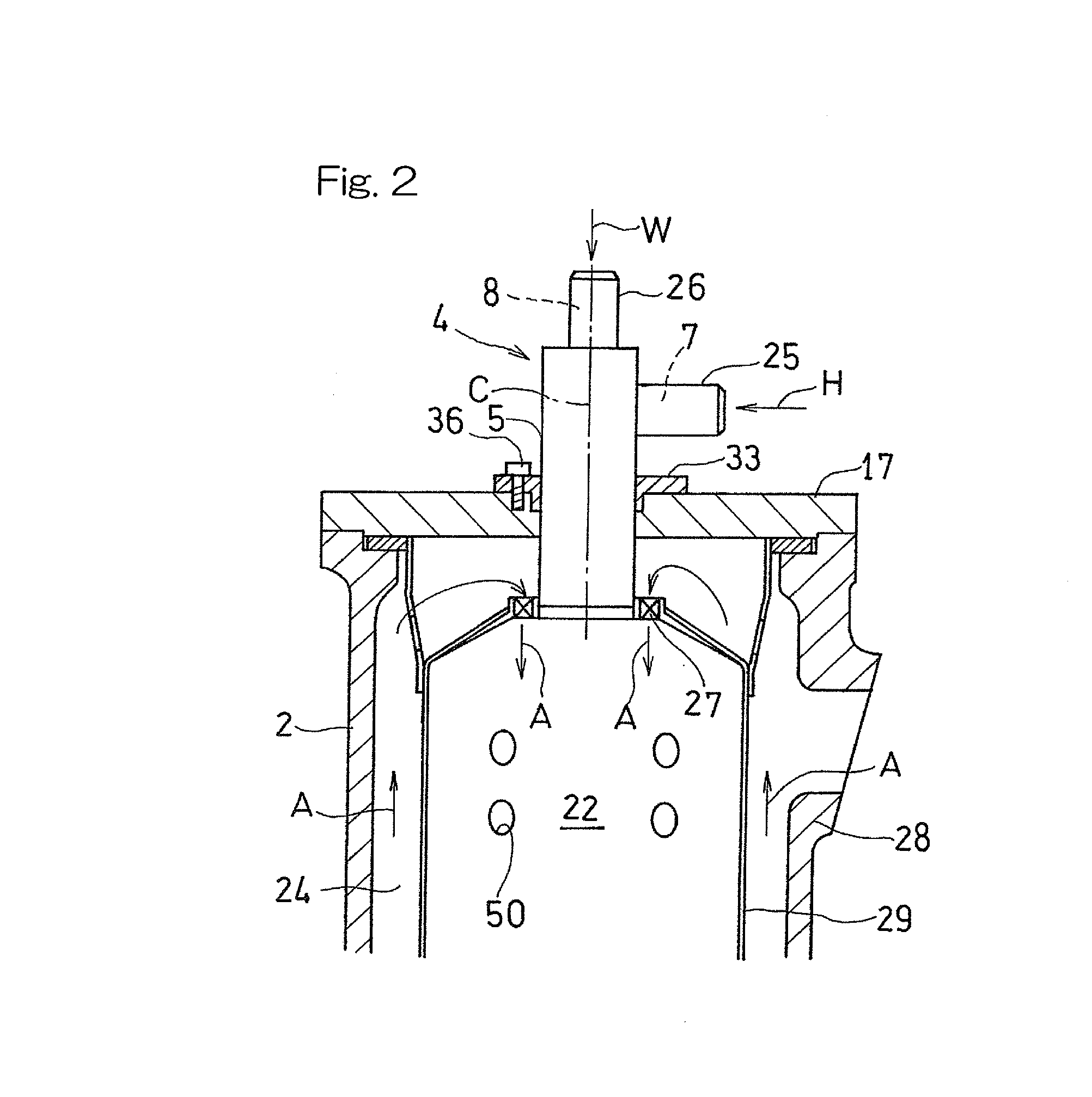 Fuel injection device for gas turbine