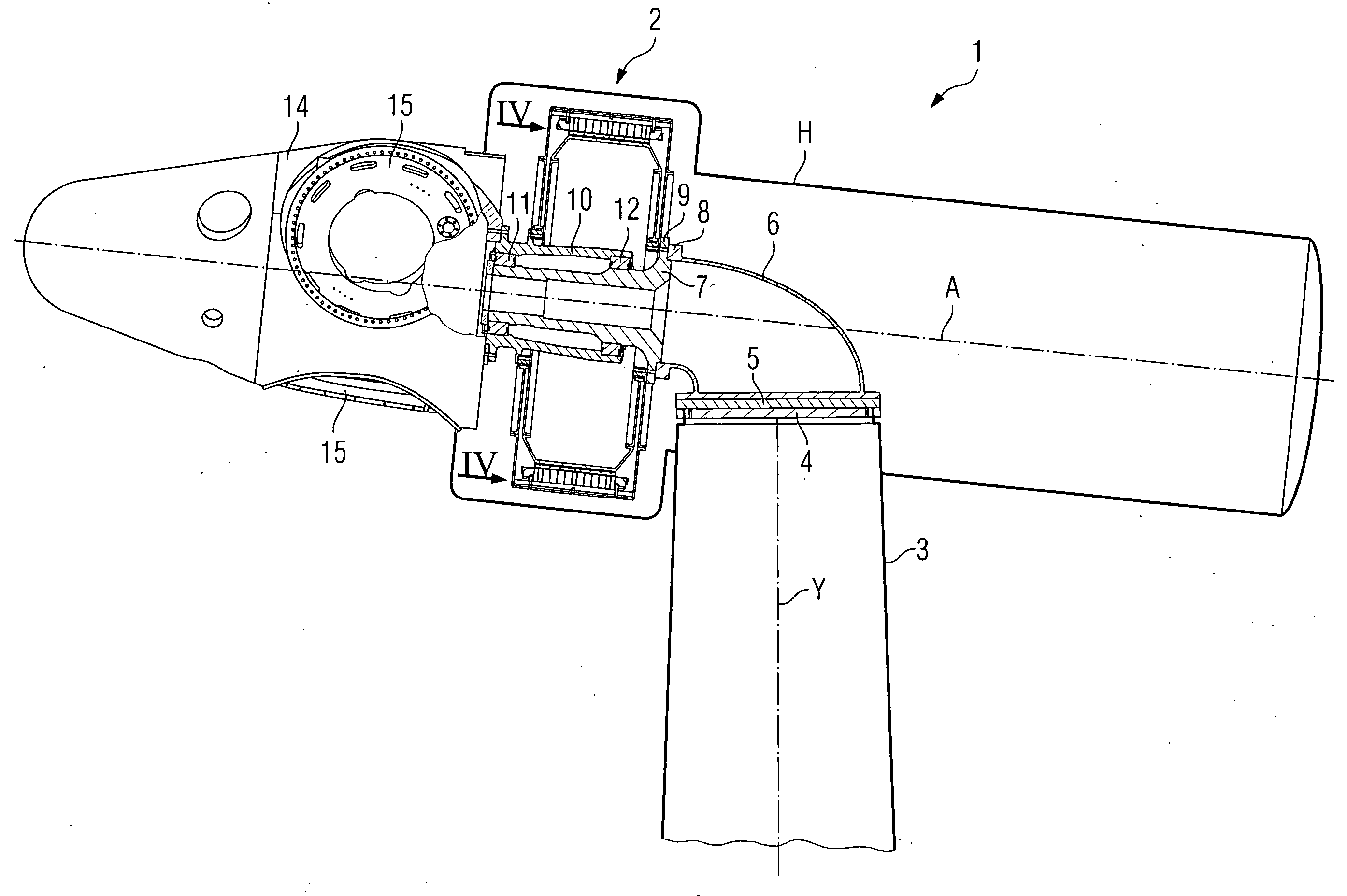 Arrangement for a direct drive generator for a wind turbine and method for the assembly of the generator