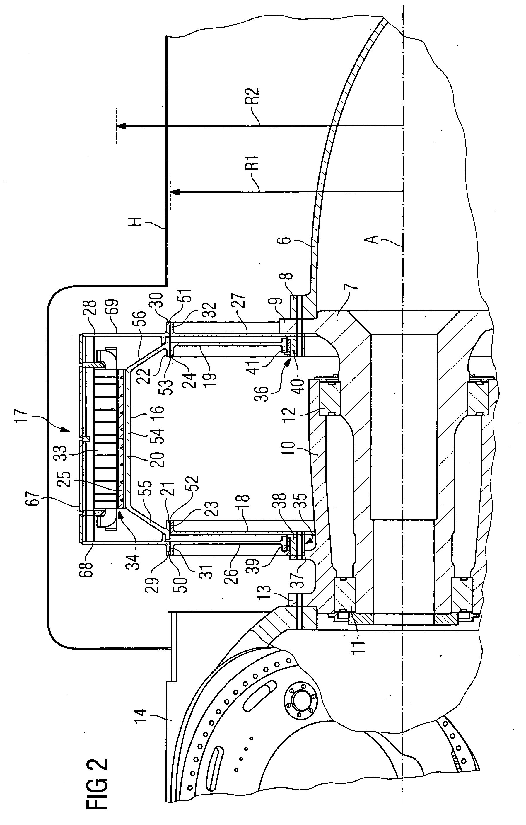Arrangement for a direct drive generator for a wind turbine and method for the assembly of the generator
