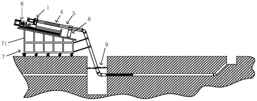 Power external dredging equipment and working method for small-diameter drainage blind pipes in tunnels