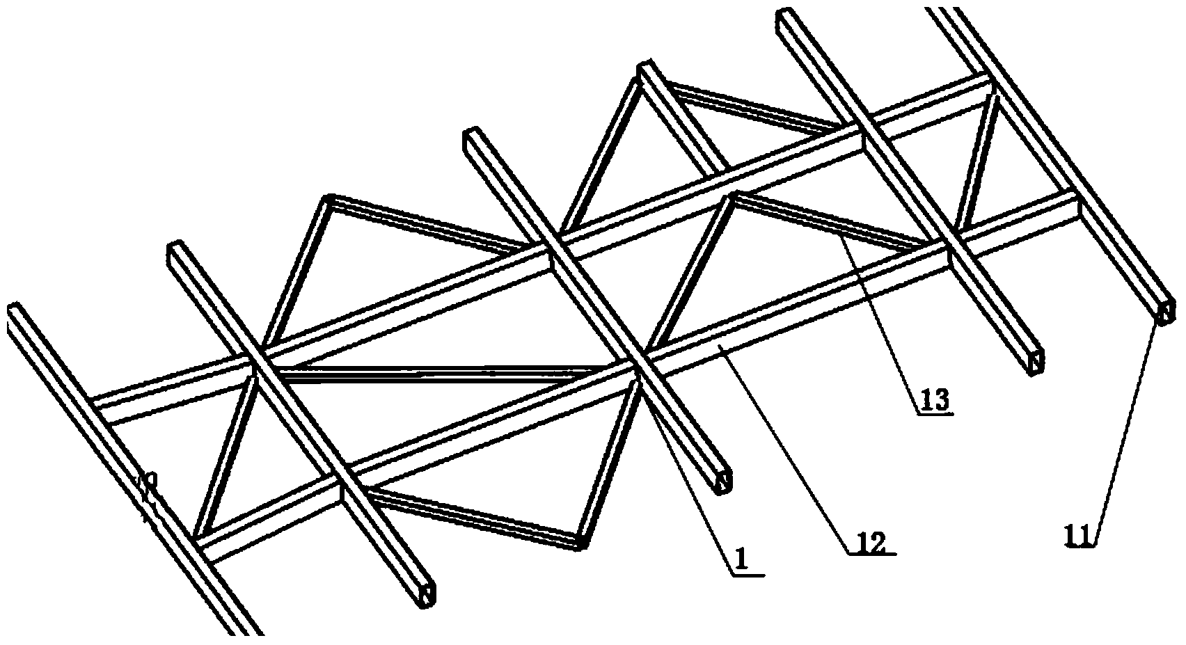 Welding clamping fixture for midpiece of monocoque bus frame