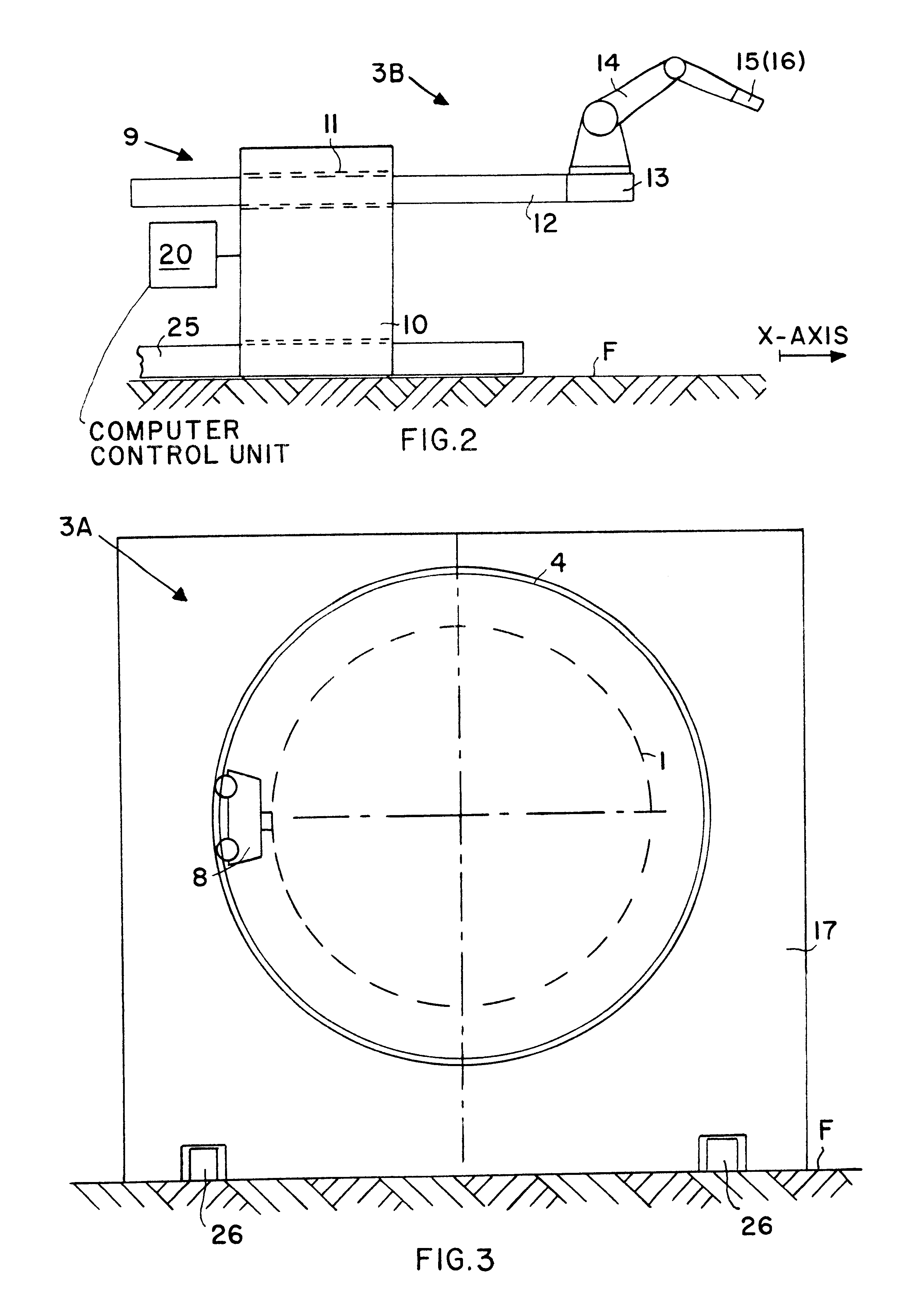 Two-part riveting apparatus and method for riveting barrel-shaped components such as aircraft fuselage components