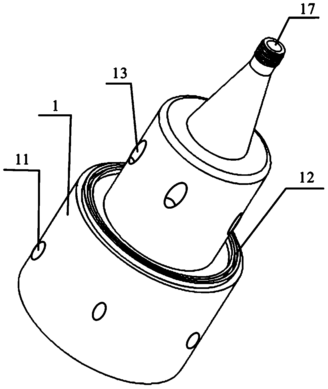 Rotary self-advancing hybrid jet drill with cutting ribs