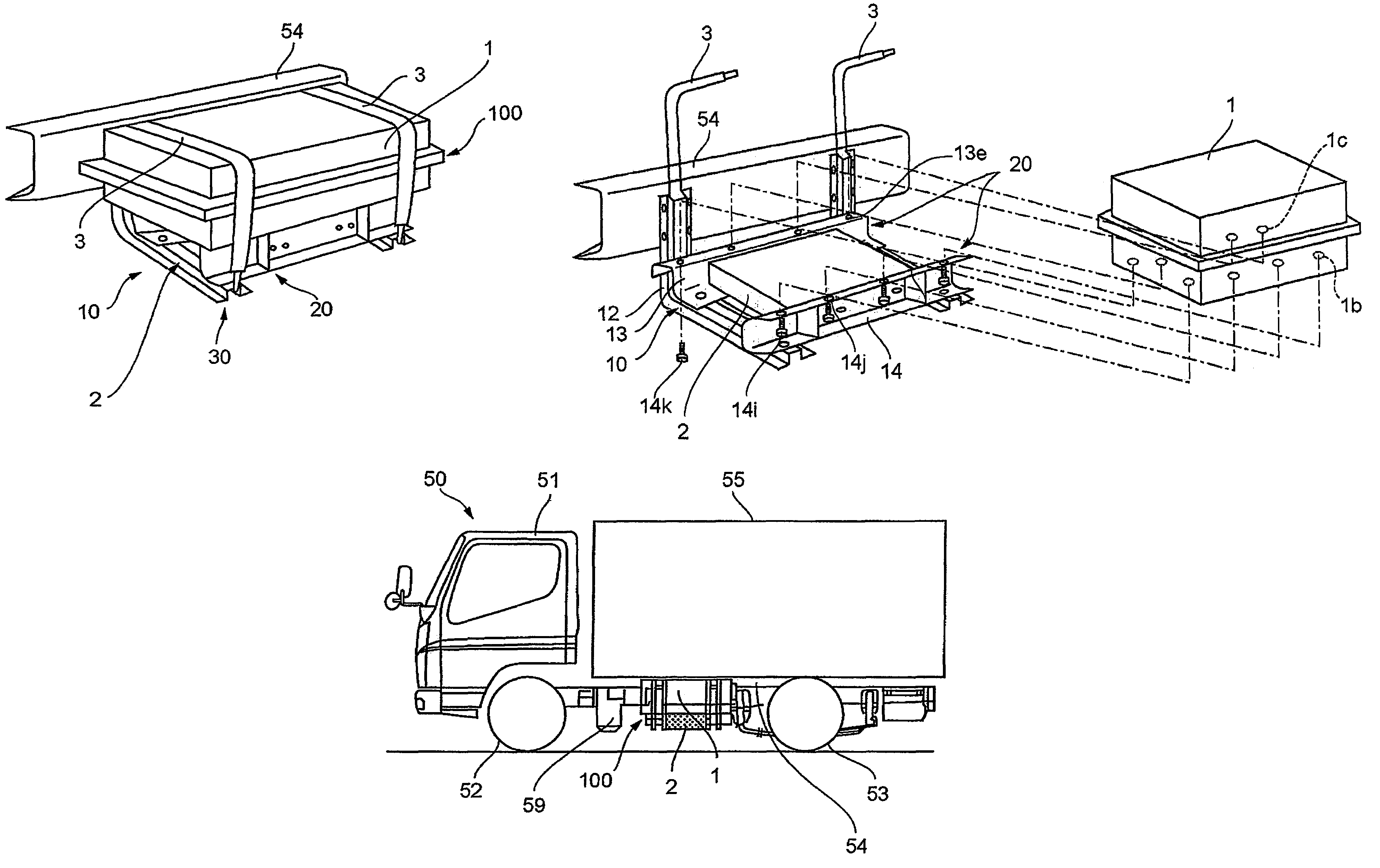 Mounting structure of electronic apparatus in vehicle
