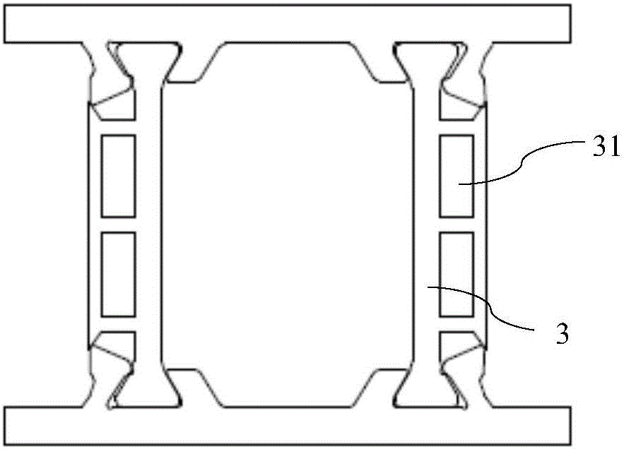 Bridge-cutoff aluminum alloy section heat insulation strip