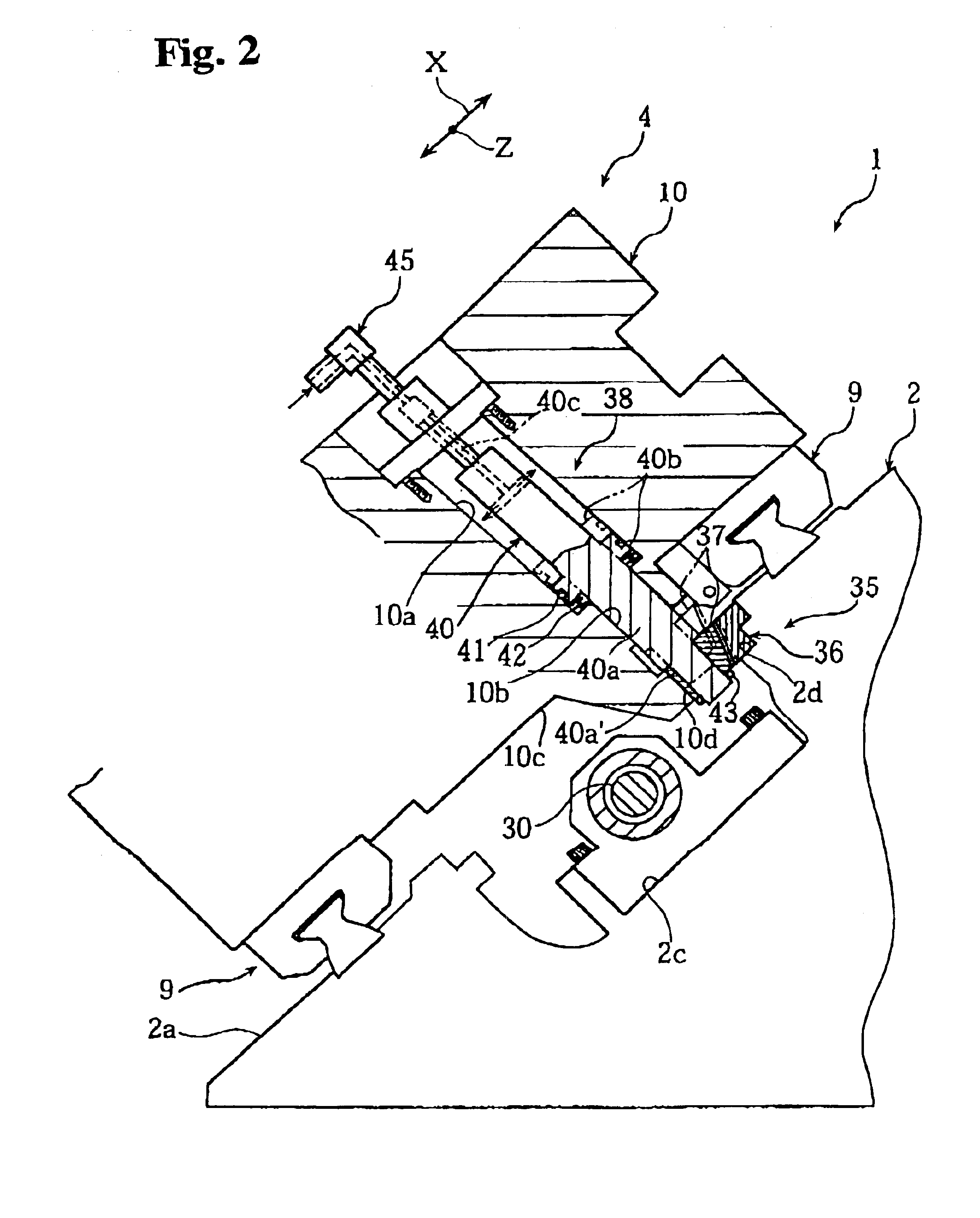 Clamping device for machine tools