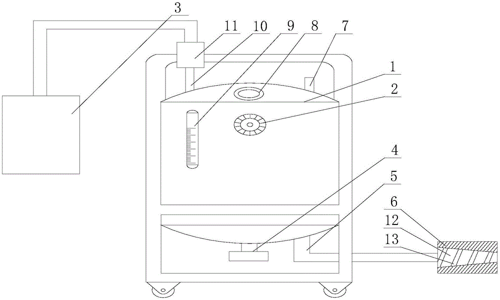 Use method of adhesive spraying device for wood plate frame
