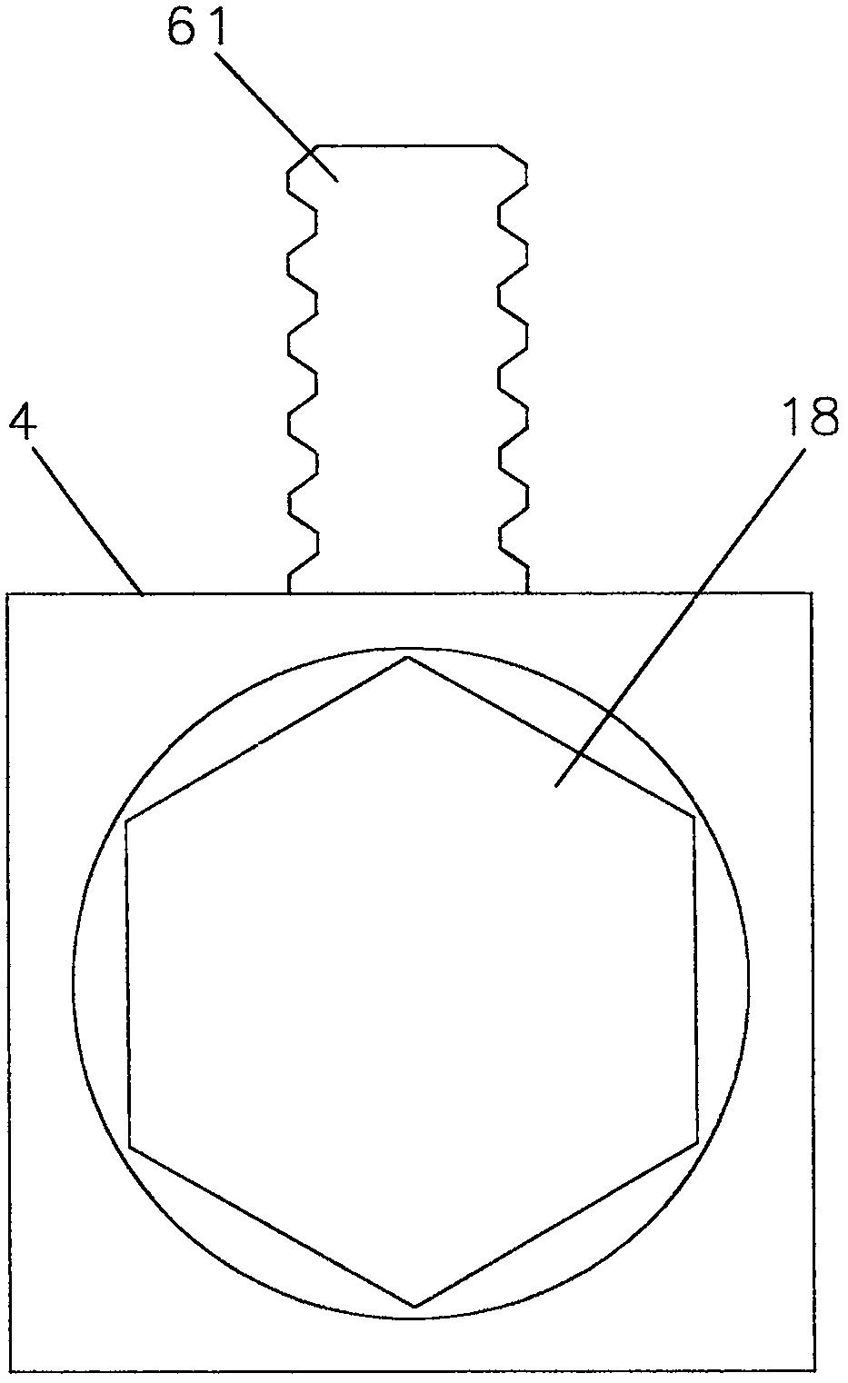 Three-dimensional code bolt-external lock