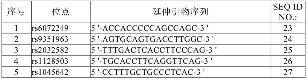 Instruction method for irinotecan individualized-medication genes and kit